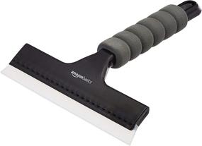 img 4 attached to Efficient Amazon Basics Window Squeegee: Handle for Glass, Mirror, Car Window Cleaning