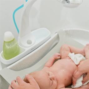 img 4 attached to 🛁 The First Years Rain Shower Baby Spa: A Soothing White Bathtub for Newborn to Toddler with Soothing Spray Feature