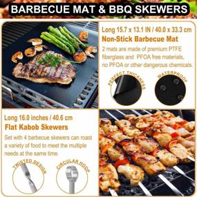 img 1 attached to 26PCS BBQ Grill Accessories Set In Case Bundle With Safe Brush And Scraper - Stainless Steel Barbecue Tools For All Grills - Father'S Day Gifts For Men Dad