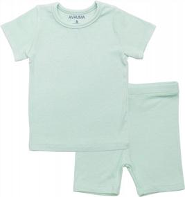 img 4 attached to Детский пижамный комплект AVAUMA: удобная и стильная одежда для сна для мальчиков и девочек!