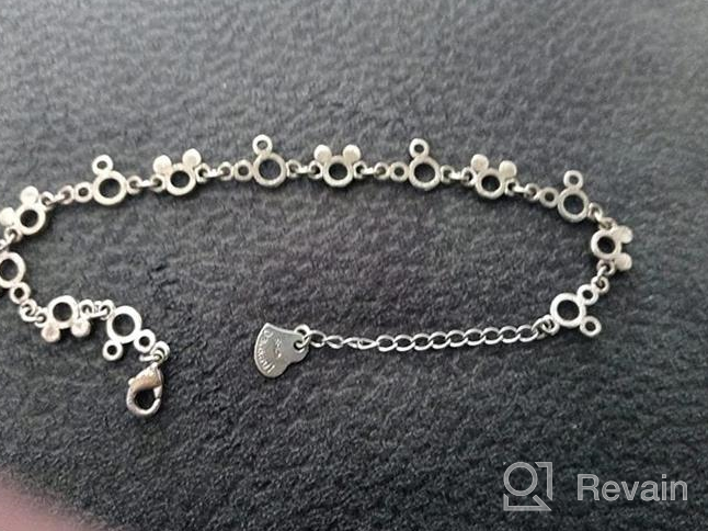 img 1 attached to 🐭 Stylish Mickey Bracelet: Adjustable 925 Sterling Silver Charm Jewelry for Women - Perfect Birthday Gift for Wife, Girls, and Her review by Dionne Powers