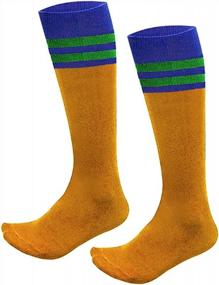 img 4 attached to Молодежные футбольные и спортивные носки AnjeeIOT: качественные, удобные и прочные спортивные носки для детей 5-10 лет