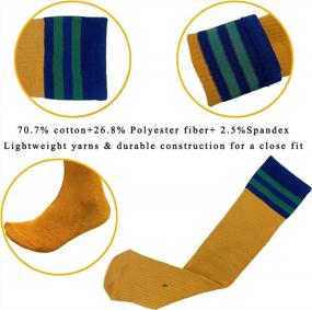 img 3 attached to Молодежные футбольные и спортивные носки AnjeeIOT: качественные, удобные и прочные спортивные носки для детей 5-10 лет