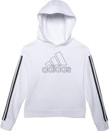 adidas girls pullover sweatshirt medium girls' clothing via active логотип