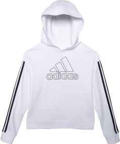 img 2 attached to Adidas Girls Pullover Sweatshirt Medium Girls' Clothing via Active