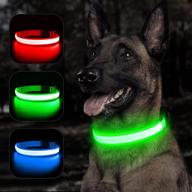 bseen light up dog collar - water-resistant reflective led 🐶 lighted puppy collars: stay visible and safe on night dog walks! logo