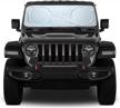 protect your jeep from heat with magnelex windshield sun shade & bonus steering wheel sun shade - 240t reflective fabric for effective sunlight blockage and foldable design for easy storage logo