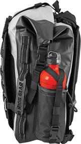 img 1 attached to Nelson-Rigg Black/Grey Hurricane Waterproof Backpack/Tail Pack