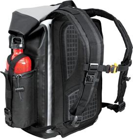 img 2 attached to Nelson-Rigg Black/Grey Hurricane Waterproof Backpack/Tail Pack