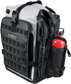 img 3 attached to Nelson-Rigg Black/Grey Hurricane Waterproof Backpack/Tail Pack