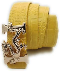 img 3 attached to ALAKA Dragon Alligator Leather 🐉 Men's Accessories with a Striking Pattern