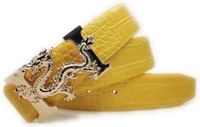 img 2 attached to ALAKA Dragon Alligator Leather 🐉 Men's Accessories with a Striking Pattern