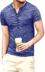 img 3 attached to Upgrade Your Casual Style With MLANM'S Slim Fit Henley T-Shirt Collection