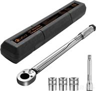 🔧 lytool 1/2 inch torque wrench set - 10-150 ft-lb/13.6-203.5 nm - ideal for motorcycles and automobiles - includes 3 sockets & 5" extension bar logo