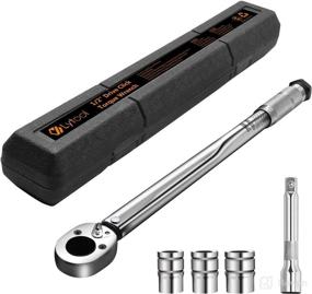 img 4 attached to 🔧 Lytool 1/2 Inch Torque Wrench Set - 10-150 Ft-Lb/13.6-203.5 Nm - Ideal for Motorcycles and Automobiles - Includes 3 Sockets & 5" Extension Bar