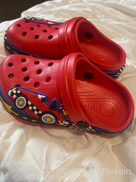 img 1 attached to FolHaoth Boys' Dinosaur Non Slip Slippers - Toddlers' Shoes review by Brian Messerly