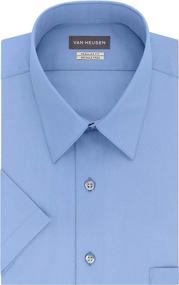 img 4 attached to Van Heusen Short Sleeve Poplin Men's Clothing good for Shirts