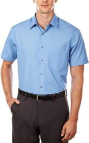 img 3 attached to Van Heusen Short Sleeve Poplin Men's Clothing good for Shirts