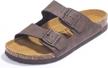 comfortable and stylish fitory men's sandals with arch support and adjustable buckle straps logo