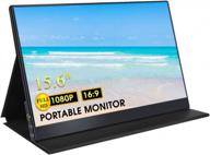 🖥️ cnbanan 15.6-inch portable computer display, 1080p external monitor for travel, photo & video editing, hdmi, lcd, ips, 60hz logo