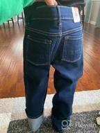 img 1 attached to High-Quality Little Boys' Adjustable Straight Fit Jeans for a Perfect Fit review by Andre Young