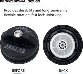 img 1 attached to 🔒 High-quality Locking Gas Cap Replacement for Toyota 4Runner FJ Cruiser Camry Yaris Nissan 370Z Altima Maxima Chevy Avalanche Tahoe Suburban Cadillac GMC Lexus Mazda - Fuel Tank Gas Cap with Keys