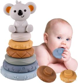 img 4 attached to Stacking Nesting Toy Teethers Educational