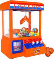 bundaloo slam dunk claw machine - interactive candy grabber for children with music and reusable tokens logo
