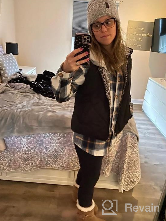 img 1 attached to Women'S Oversized Plaid Hoodie Jacket By Bbalizko - Button Down Long Sleeve Drawstring Casual Boyfriend Coat Outerwear review by Dave Harris