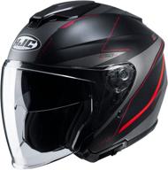 hjc helmets i30 helmet - slight (small) (black/grey) logo