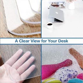img 3 attached to Protect Your Surfaces With Clear Plastic Table Protectors - Perfect For Offices, Shelves, And Painting Activities - 24X16 Rectangular Size