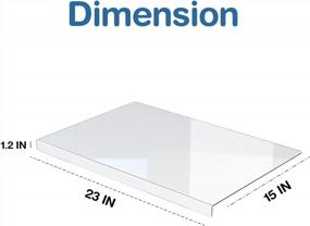 img 2 attached to Protect Your Surfaces With Clear Plastic Table Protectors - Perfect For Offices, Shelves, And Painting Activities - 24X16 Rectangular Size