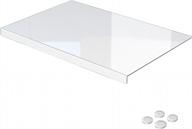 protect your surfaces with clear plastic table protectors - perfect for offices, shelves, and painting activities - 24x16 rectangular size logo