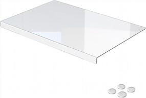 img 4 attached to Protect Your Surfaces With Clear Plastic Table Protectors - Perfect For Offices, Shelves, And Painting Activities - 24X16 Rectangular Size