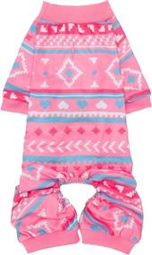 img 4 attached to Stay Stylish and Comfortable with TAILGOO Light Breathable Dog Pajamas - Geometric Patterns, Soft Apparel Jumpsuit for Fashionable Pets!