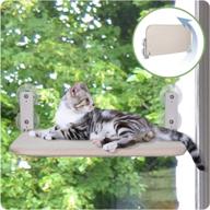 🐱 foldable cat hammock window perch for indoor cats - window seats for big cats - wall furniture for sunbathing, perching, napping and overlooking logo