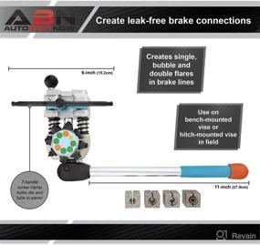 img 1 attached to Efficient Brake Line Flaring Tool Kit for Steel and Copper Tubes - ABN Professional 45 Degrees - Single, Bubble, and Double Flare Tool Kit