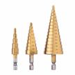 jelbo hss step drill bit sets for diy woodworking and metalworking: hex shank, multiple hole sizes, and impact driver compatibility (3pcs/set 4-12/4-20/4-32mm) logo