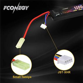 img 1 attached to High-Quality FCONEGY 3S 11.1V 1200MAh 20C Stick Pack Lithium Polymer Battery With Small Tamiya Connector For Airsoft Rifle/Gun