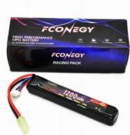 high-quality fconegy 3s 11.1v 1200mah 20c stick pack lithium polymer battery with small tamiya connector for airsoft rifle/gun logo