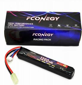 img 4 attached to High-Quality FCONEGY 3S 11.1V 1200MAh 20C Stick Pack Lithium Polymer Battery With Small Tamiya Connector For Airsoft Rifle/Gun
