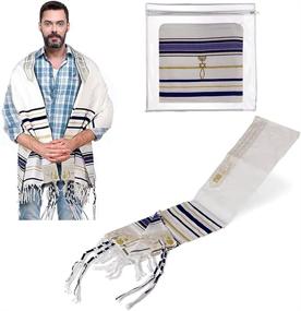 img 4 attached to Talit Prayer Shawl Messianic Christian Women's Accessories and Scarves & Wraps