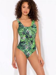 img 2 attached to Flaunt French Elegance with 👙 Smart & Sexy Women's One Piece Swimsuit