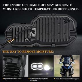 img 1 attached to Upgrade Your BMW Motorcycle'S Lighting With AUDEXEN LED Headlight Assembly With Angel Eyes DRL High/Low Beam