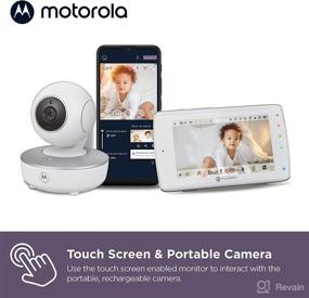 img 2 attached to Motorola Baby Monitor VM36XL: Touchscreen 5-inch WiFi Video Baby Monitor with HD Camera, Smart Phone App Connectivity, 1000ft Range, Two-Way Audio, Remote Pan-Tilt-Zoom, Room Temperature, Lullabies