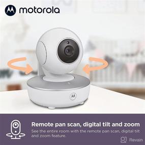 img 1 attached to Монитор Motorola Baby Monitor VM36XL: Wi-Fi видеомонитор для младенцев с сенсорным экраном 5 дюймов, HD-камерой, возможностью подключения через приложение на смартфоне, радиусом действия до 1000 футов, двусторонней аудиосвязью, пультом для удаленного поворота-наклона-масштабирования, отображением температуры в комнате и игровыми мелодиями.