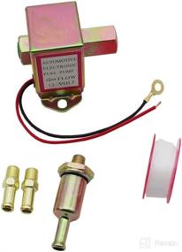 img 4 attached to 🔧 Universal Heavy Duty 12V Metal Facet Automotive Electric Fuel Pump - Reliable 5/16'' 8mm Brass Fitting for Gasoline & Diesel - 4.5-7 PSI