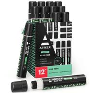arteza clear glue sticks - 12-pack (50 ml each) - photo-safe adhesive pen - ideal for crafts, art, scrapbooking, and diy projects - office supplies логотип