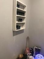 img 1 attached to Rustic Grey White Wall Mounted Essential Oil Display Shelf Rack For Essential Oils And Nail Polish - LIANTRAL Essential Oil Storage Solution review by Dorvin Hawk