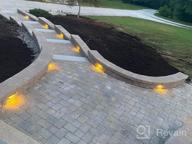 img 1 attached to 8-Pack LEONLITE Classic Series 4 Inch Low Voltage LED Hardscape Lighting For Retaining Walls And Landscapes, 12V LED Paver Lights, 0.5W Soft White Landscape Step Lights, ETL Certified, 2700K review by Tom Lawson